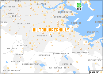 map of Milton Upper Mills