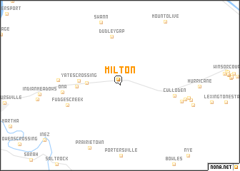 map of Milton