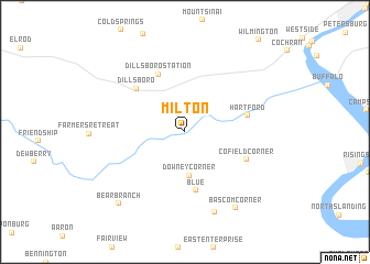 map of Milton