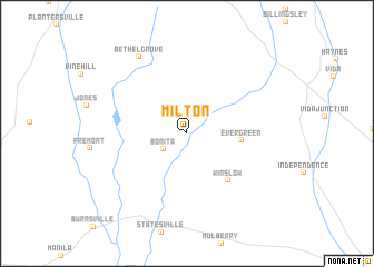 map of Milton