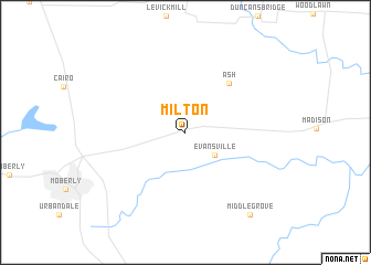 map of Milton