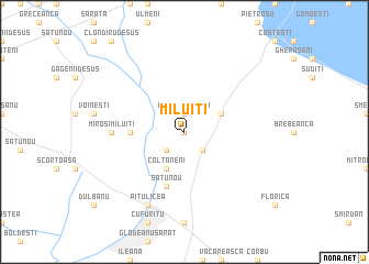 map of Miluiţi