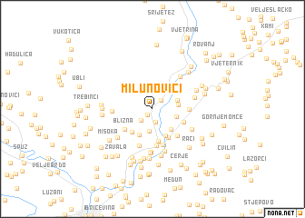 map of Milunovići