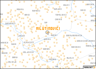 map of Milutinovići