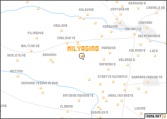 map of Milyagino