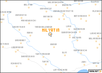 map of Milyatin
