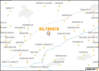 map of Milyavoye