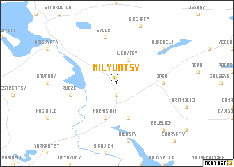 map of Milyuntsy