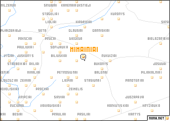 map of Mimainiai