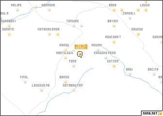 map of Mima