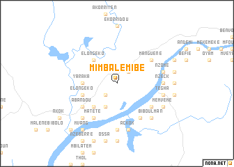 map of Mimbalé-Mibé