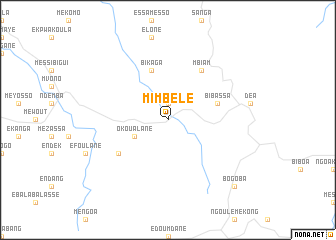 map of Mimbélé