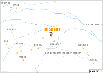 map of Mīm Dasht
