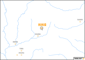 map of Mimia