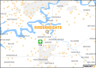 map of Mimosa Heights