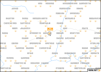 map of Mim