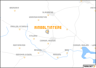 map of Mina Altîn-Tepe