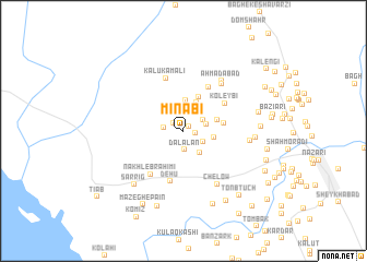 map of Mīnābī