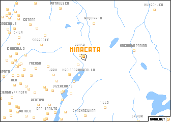 map of Mina Cata