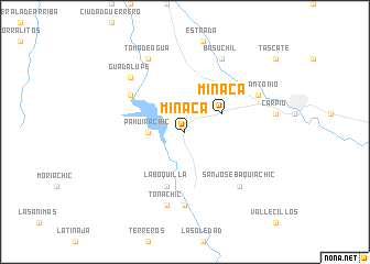map of Miñaca