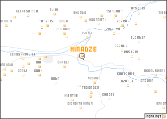 map of Minadze