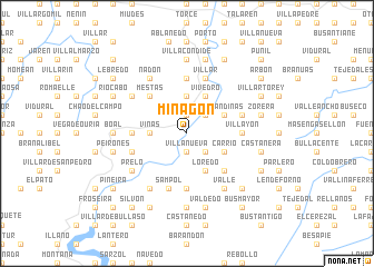 map of Miñagón