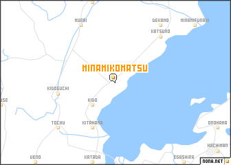 map of Minami-komatsu