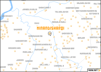 map of Mināndi Sharqi