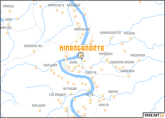 map of Minanga Norte