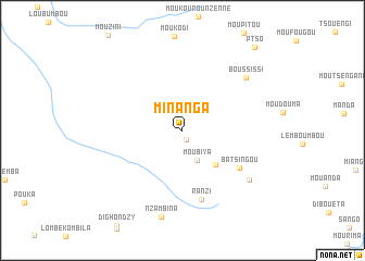 map of Minanga