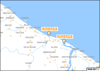 map of Minanga