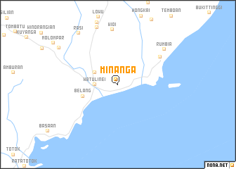 map of Minanga