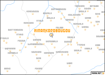 map of Minankorobougou