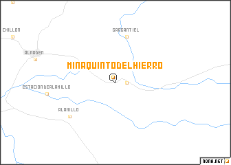 map of Mina Quinto del Hierro