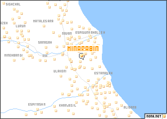 map of Mīnārabīn