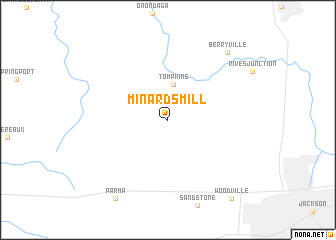 map of Minards Mill