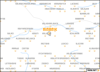 map of Minařik