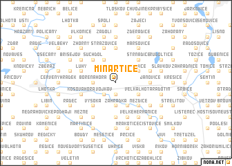 map of Minartice