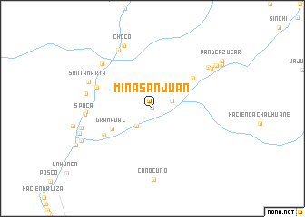 map of Mina San Juan