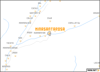 map of Mina Santa Rosa