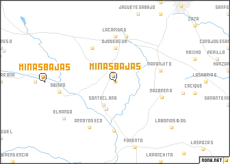 map of Minas Bajas