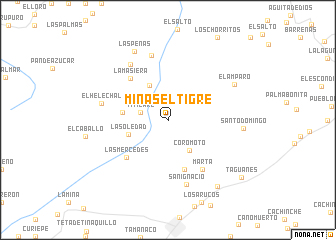 map of Minas El Tigre
