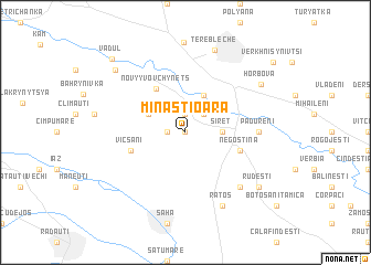 map of Mînăstioara