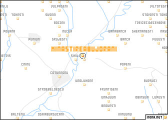 map of Mînăstirea Bujorăni