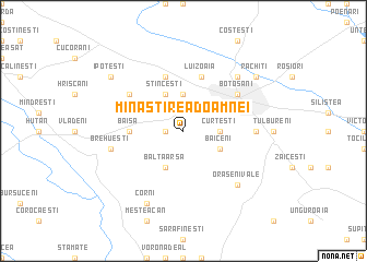 map of Mînăstirea Doamnei