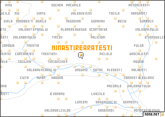 map of Mînăstirea Răteşti