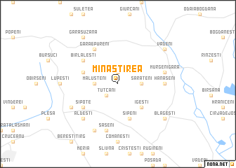 map of Mînăstirea