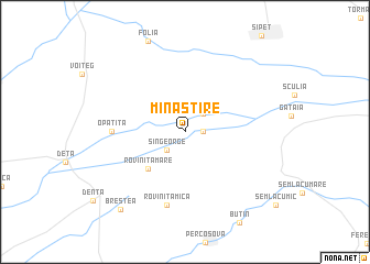 map of Mînăstire