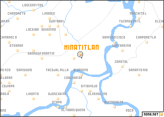 map of Minatitlán