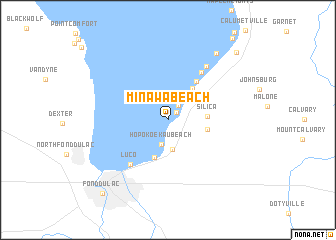 map of Minawa Beach